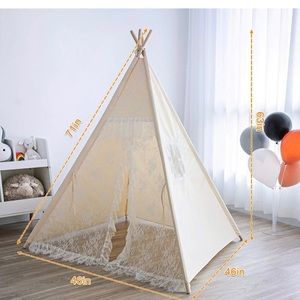 New Teepee Tent for Kids with Carry Case, Kids Teepee Tent for Girls & Boys